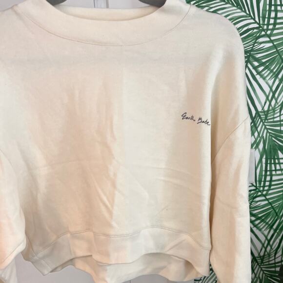 Boyish Cream Earth Babe Cropped Sweatshirt NWOT Small - Picture 8 of 14